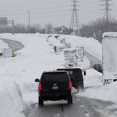 So viel Schnee liegt in Buffalo