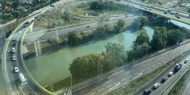 A23 Knoten Prater mit Kollektorspur zur A4