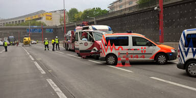 Rettungseinsatz sorgt für Mega-Stau auf der Tangente