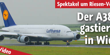 Riesen-Jet A380 gastierte in Wien