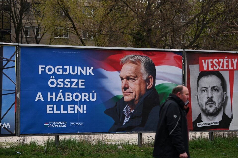 Orban Wahlplakat
