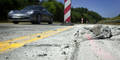 Autobahn A 1 platzt durch die Hitze auf