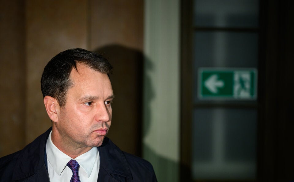  Ex-ÖBAG-Chef Thomas Schmid im Rahmen des Prozesses gegen Ex-Kanzler Kurz wegen Falschaussage im Ibiza-U-Ausschuss am Montag, 11. Dezember 2023, am Straflandesgericht Wien.