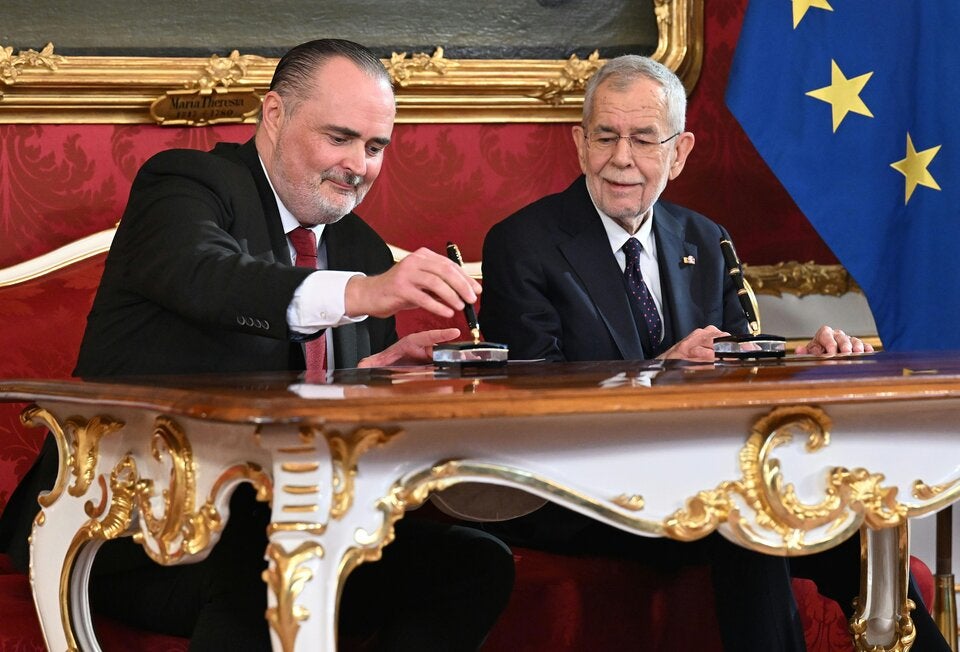 Landeshauptmann Hans Peter Doskozil (SPÖ) und Bundespräsident Alexander Van der Bellen