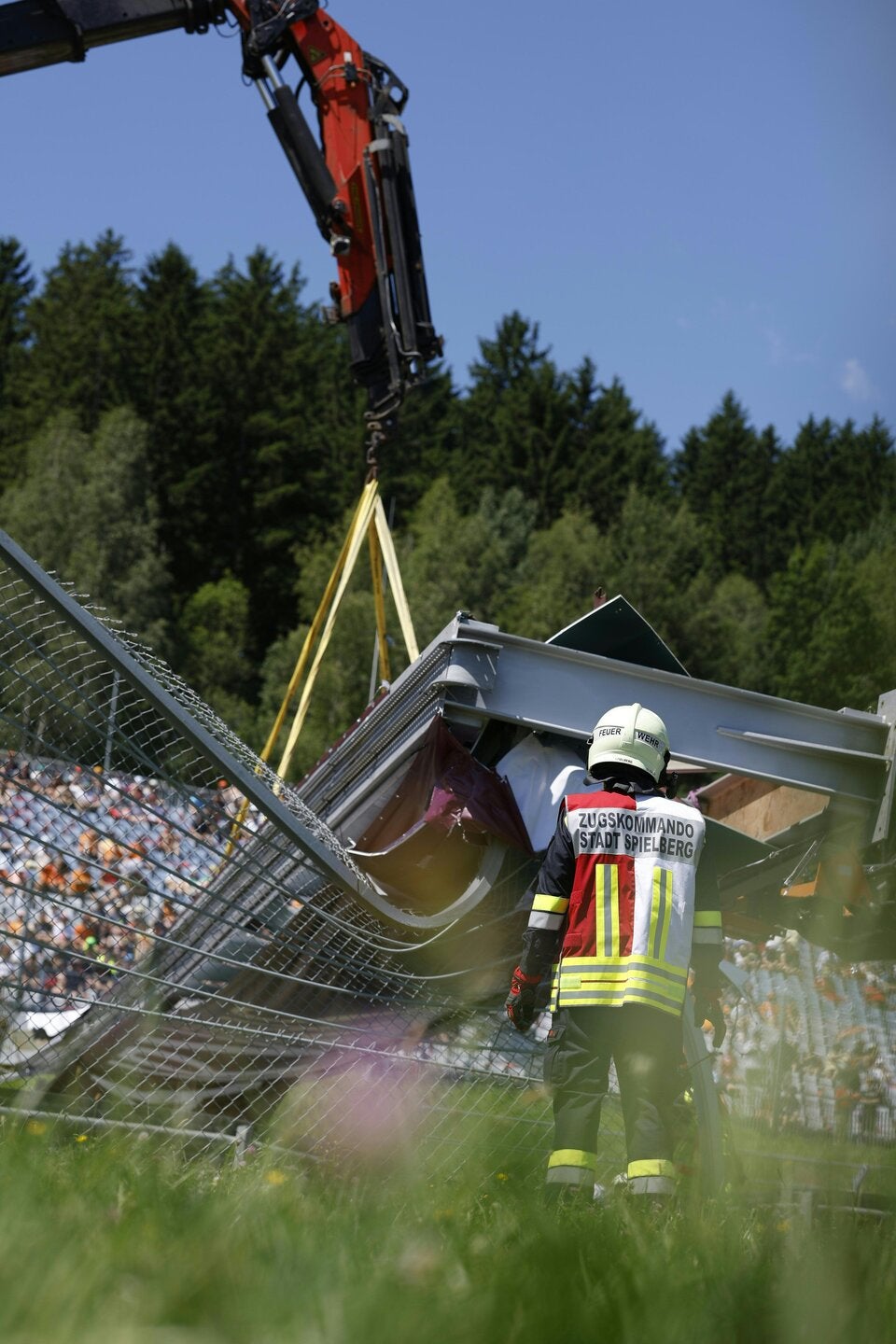 Schock in Spielberg: Brücke eingestürzt