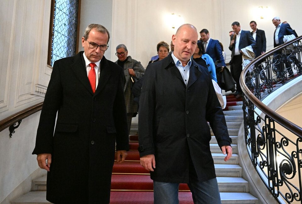 Younion-Vorsitzender Christian Meidlinger und GÖD-Vorsitzender Eckehard Quinn