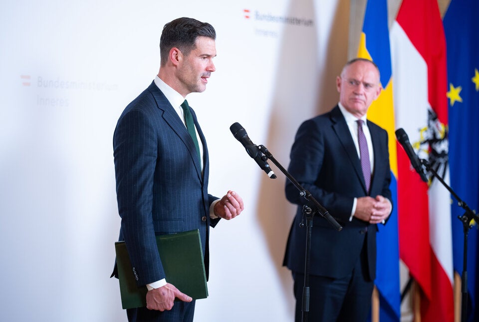 Der schwedische Migrationsminister Johan Forssel