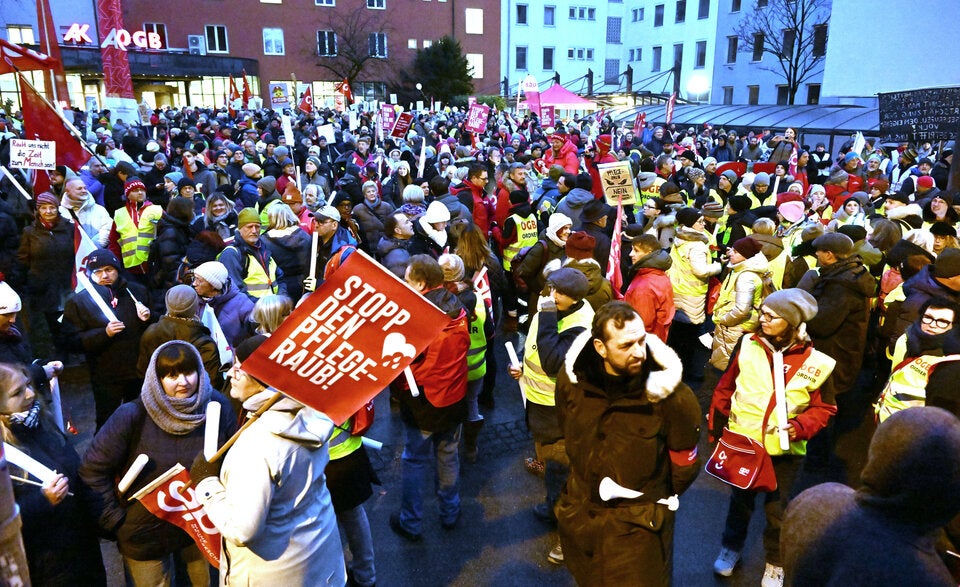 Pflegebonus wird gestrichen: Tausende protestieren bei Großdemo