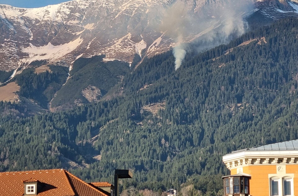 Waldbrand auf der Nordkette
