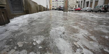 So eis- bzw. schneeglatt ist es in Nieder&ouml;sterreich