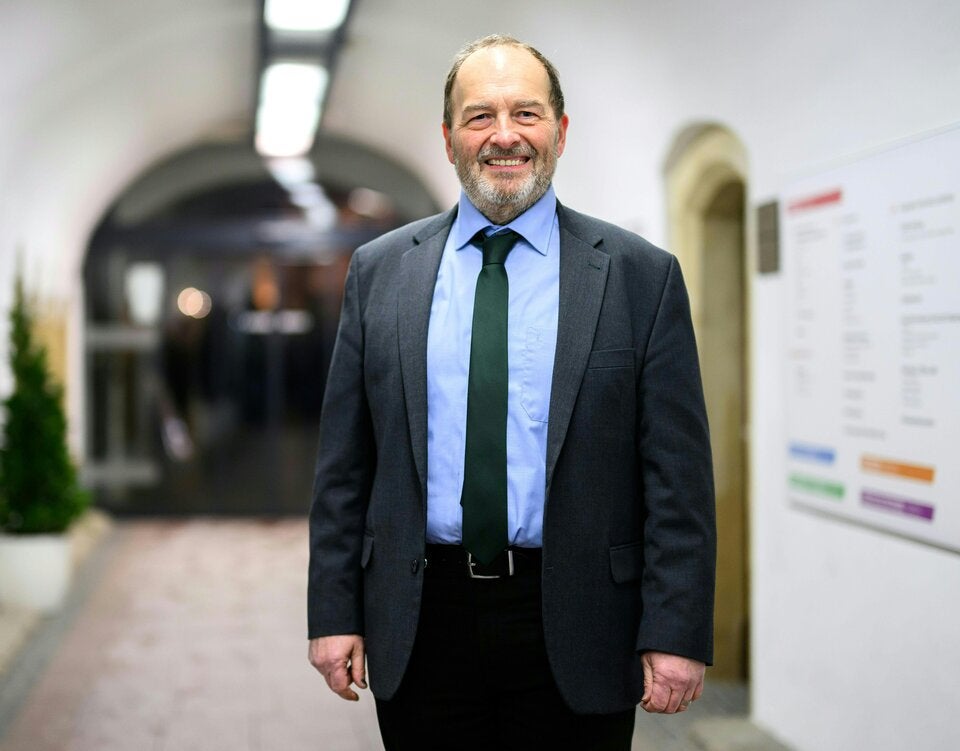 Grünen-Spitzenkandidat Walter Heimerl-Lesnik am Sonntag, 25. Jänner 2026, anl. der Gemeinderatswahl in St. Pölten 