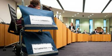 Aktenwagen anl. einer Sitzung des Pilnacek-U-Ausschusses am Mittwoch, 11. Februar 2026, im Parlament in Wien. 