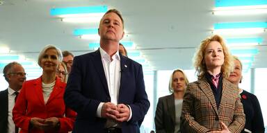 SPÖ-Bundesparteiobmann Andreas Babler und Frauenministerin Eva Maria Holzleitner (SPÖ) am Samstag, 07. März 2026, anl. des Bundesparteitages der SPÖ in Wien. 