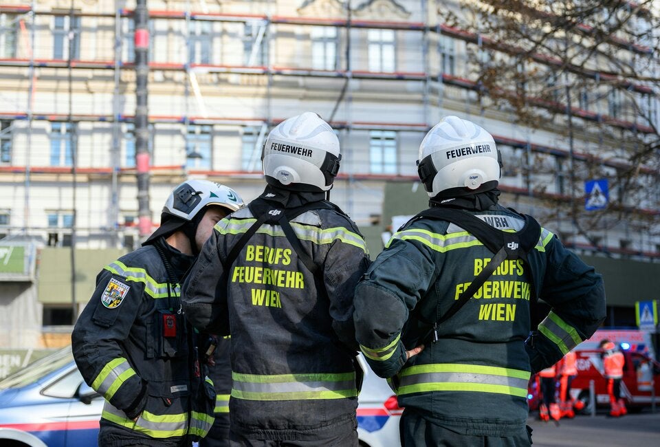 Baugerüst in Wien-Alsergrund eingestürzt