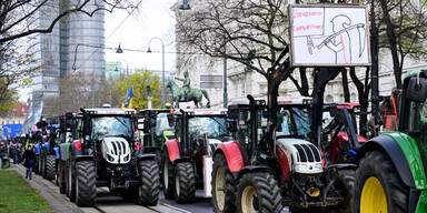 Bauern-Demo legt Wiener City lahm