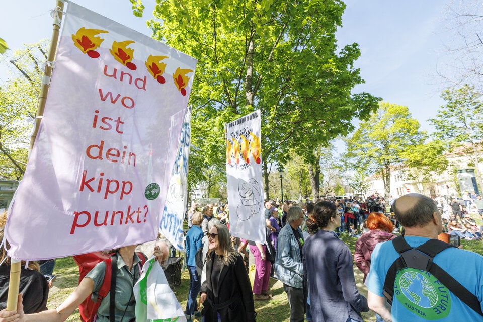 Lobau-Tunnel - Demonstration von Anrainer- und Umweltinitiativen