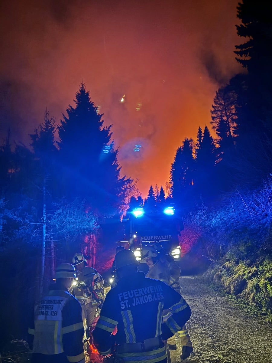 Waldbrand im Lesachtal