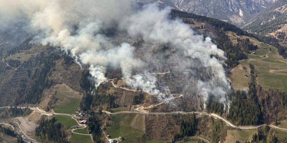 Waldbrand in Kärnten