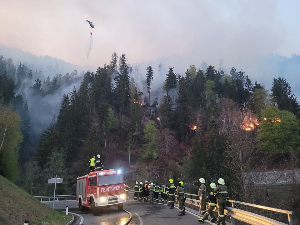 Waldbrand in Kärnten