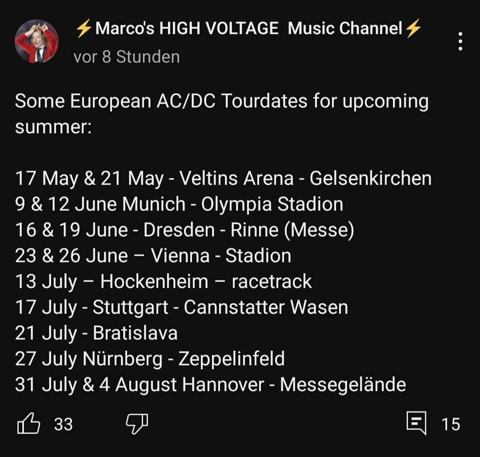 AC/DC: Sind das die geheimen Wien-Daten?