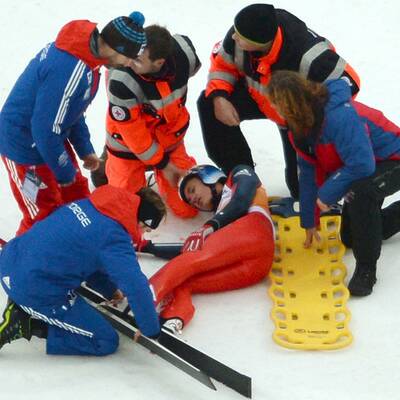 Horror-Sturz überschattet Training in Klingenthal
