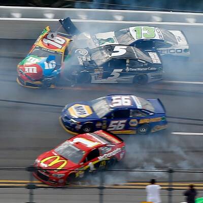Massen-Crash bei NASCAR-Rennen