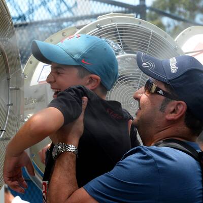  Die Hitze-Fotos von den Australian Open