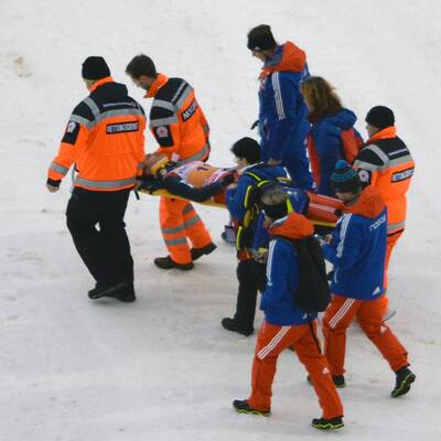 Horror-Sturz überschattet Training in Klingenthal