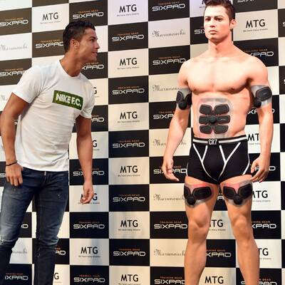 Ronaldo trifft Silikon-Doppelgänger