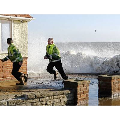 Sturmflut an der Nordsee