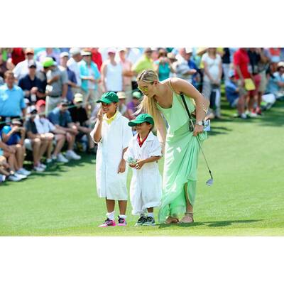 Lindsey Vonn & Tiger Woods mit Kids am Golfplatz