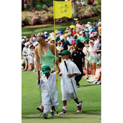 Lindsey Vonn & Tiger Woods mit Kids am Golfplatz