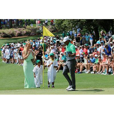 Lindsey Vonn & Tiger Woods mit Kids am Golfplatz