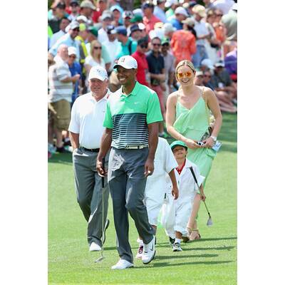 Lindsey Vonn & Tiger Woods mit Kids am Golfplatz