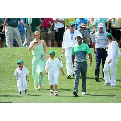 Lindsey Vonn & Tiger Woods mit Kids am Golfplatz