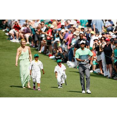 Lindsey Vonn & Tiger Woods mit Kids am Golfplatz