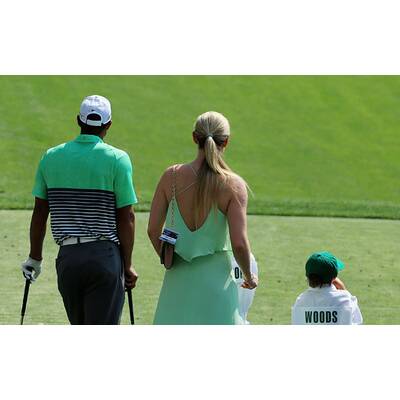 Lindsey Vonn & Tiger Woods mit Kids am Golfplatz