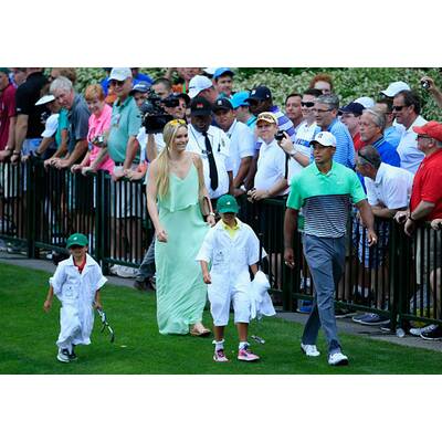 Lindsey Vonn & Tiger Woods mit Kids am Golfplatz