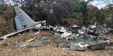 Milit&auml;rflugzeug abgest&uuml;rzt &ndash; 70 Tote in Kolumbien