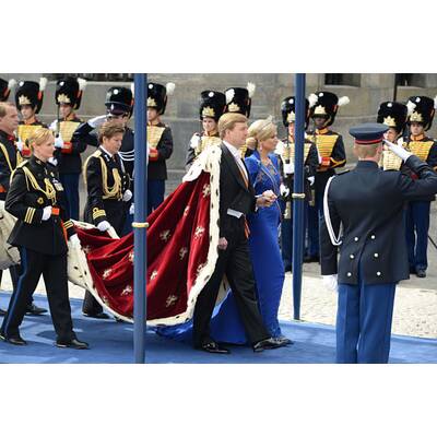 Schöne Königin Máxima bei der Inthronisierung