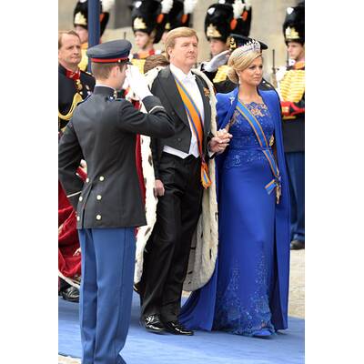 Schöne Königin Máxima bei der Inthronisierung