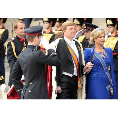 Schöne Königin Máxima bei der Inthronisierung