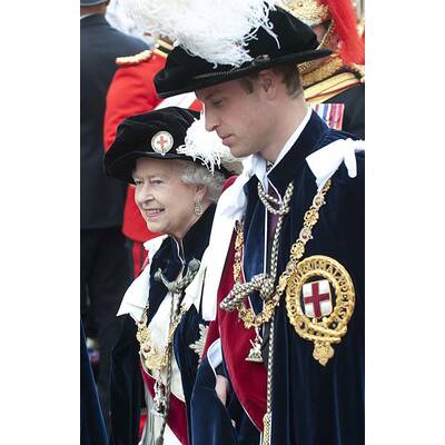 Die königliche Familie beim Garter Day