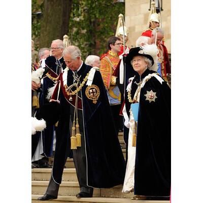 Die königliche Familie beim Garter Day