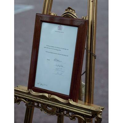 Die Verkündungs-Urkunde