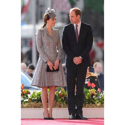 Herzogin Kate strahlt mit Mini-Bauch