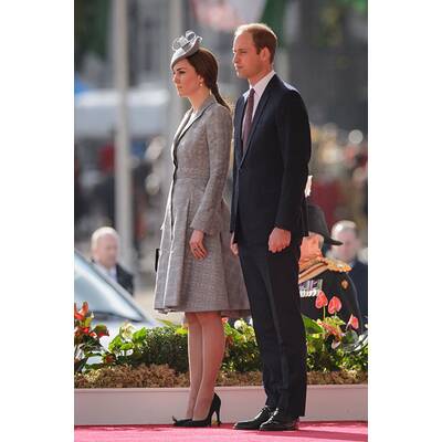 Herzogin Kate strahlt mit Mini-Bauch