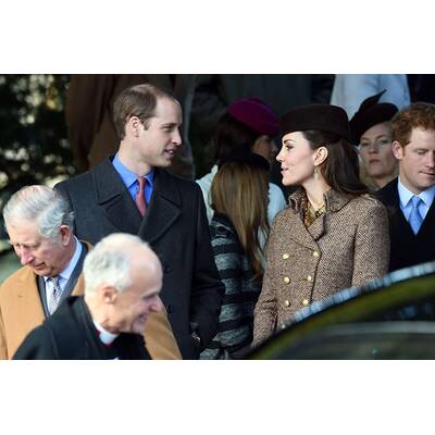 Die britischen Royals gehen zum weihnachtlichen Gottesdienst