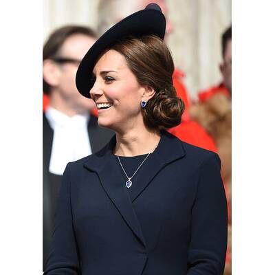 Herzogin Kate mit William und Harry bei Gedenkfeier