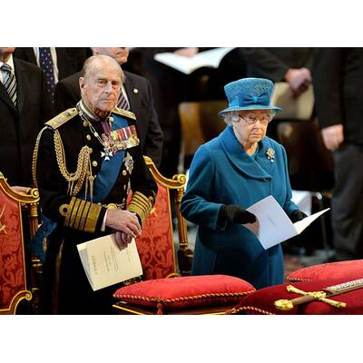 Herzogin Kate mit William und Harry bei Gedenkfeier